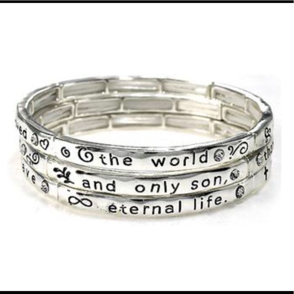 New Inspirational Religious Engraved Bracelet